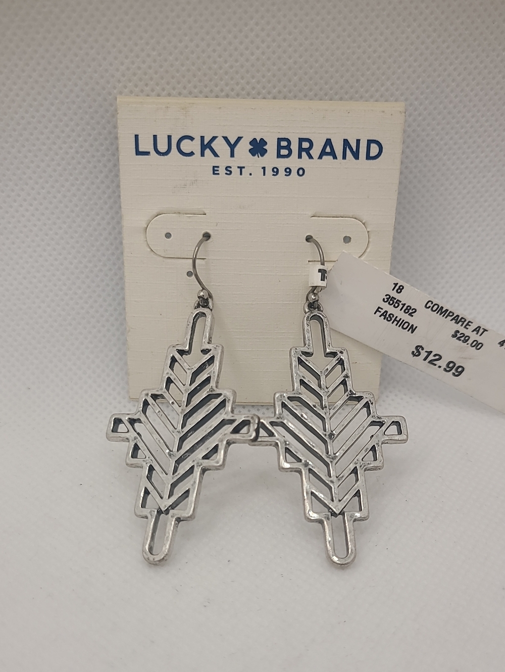 Lucky Brand Silver Tone Dangling Earrings